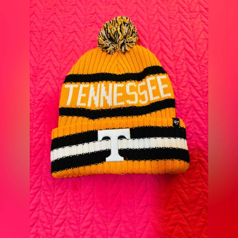 47 BRAND Tennessee Black and Orange Knit Beanie